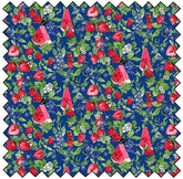 Sweet Summer Baby Blossoms-NAVY (Sold By 1/2 Meter)